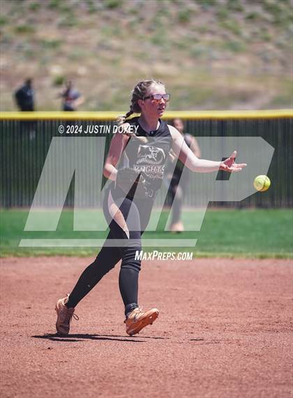 Thumbnail 1 in Coleville vs. Round Mountain (NIAA Class 1A State Playoff Game 1) photogallery.