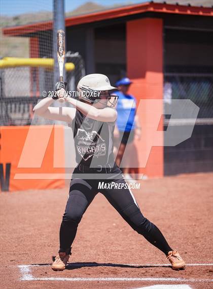 Thumbnail 2 in Coleville vs. Round Mountain (NIAA Class 1A State Playoff Game 1) photogallery.