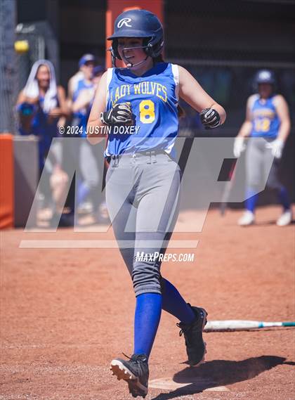 Thumbnail 2 in Coleville vs. Round Mountain (NIAA Class 1A State Playoff Game 1) photogallery.