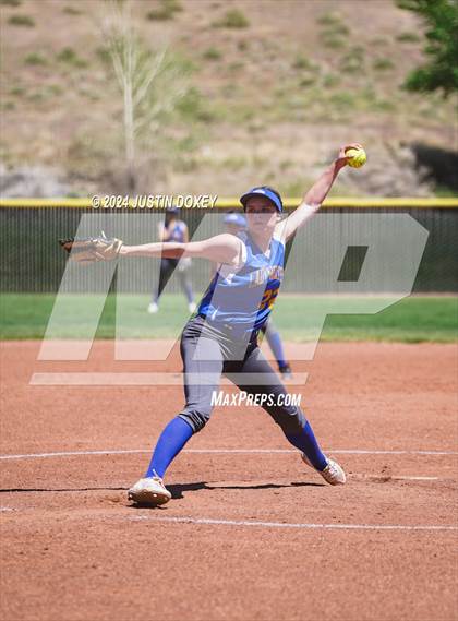 Thumbnail 1 in Coleville vs. Round Mountain (NIAA Class 1A State Playoff Game 1) photogallery.