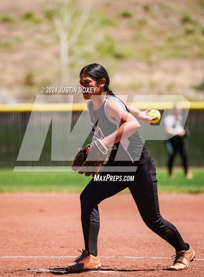 Thumbnail 3 in Coleville vs. Round Mountain (NIAA Class 1A State Playoff Game 1) photogallery.