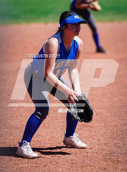 Thumbnail 2 in Coleville vs. Round Mountain (NIAA Class 1A State Playoff Game 1) photogallery.