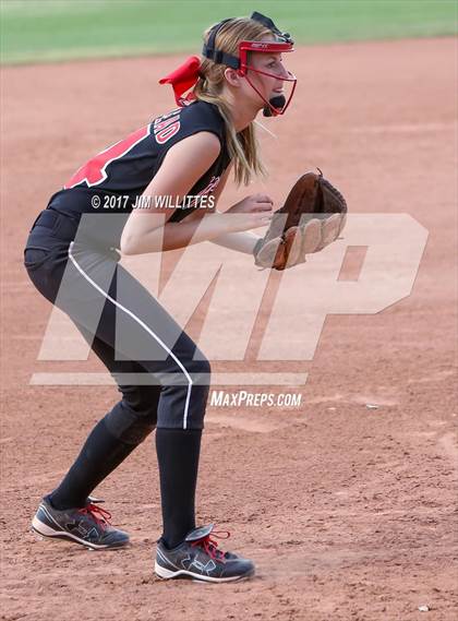 Thumbnail 1 in St. Johns vs Mogollon (Chandler Prep Softball Classic Silver Final)  photogallery.
