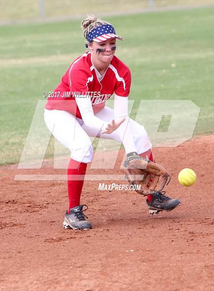 Thumbnail 3 in St. Johns vs Mogollon (Chandler Prep Softball Classic Silver Final)  photogallery.