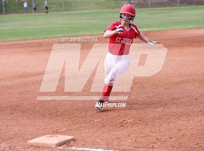 Thumbnail 1 in St. Johns vs Mogollon (Chandler Prep Softball Classic Silver Final)  photogallery.