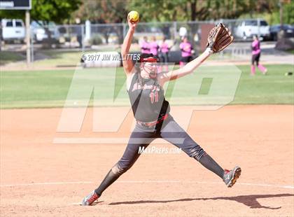 Thumbnail 3 in St. Johns vs Mogollon (Chandler Prep Softball Classic Silver Final)  photogallery.