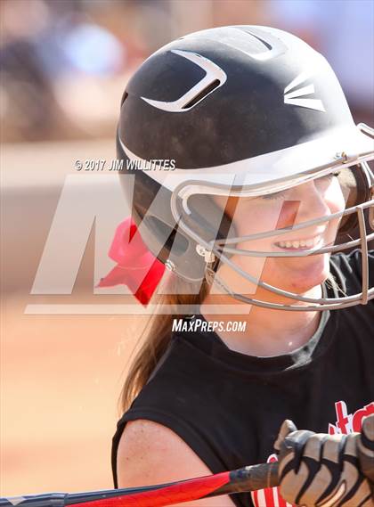 Thumbnail 2 in St. Johns vs Mogollon (Chandler Prep Softball Classic Silver Final)  photogallery.