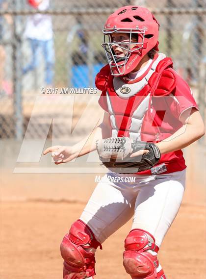 Thumbnail 3 in St. Johns vs Mogollon (Chandler Prep Softball Classic Silver Final)  photogallery.