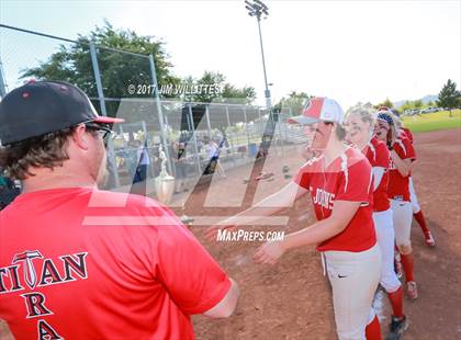 Thumbnail 1 in St. Johns vs Mogollon (Chandler Prep Softball Classic Silver Final)  photogallery.