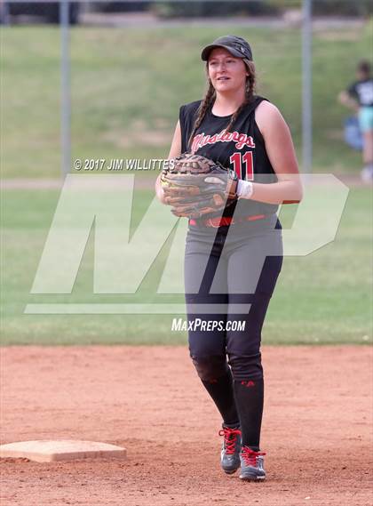Thumbnail 3 in St. Johns vs Mogollon (Chandler Prep Softball Classic Silver Final)  photogallery.