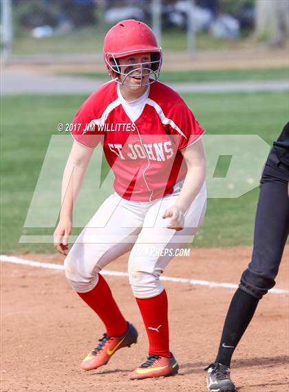 Thumbnail 2 in St. Johns vs Mogollon (Chandler Prep Softball Classic Silver Final)  photogallery.