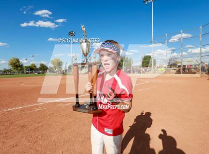 Thumbnail 3 in St. Johns vs Mogollon (Chandler Prep Softball Classic Silver Final)  photogallery.