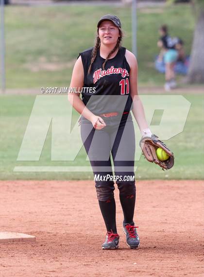 Thumbnail 2 in St. Johns vs Mogollon (Chandler Prep Softball Classic Silver Final)  photogallery.