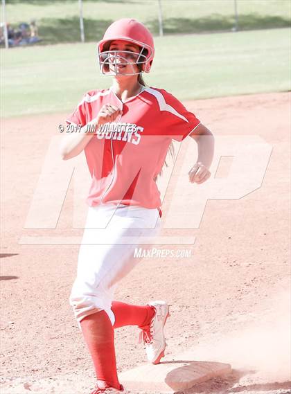 Thumbnail 2 in St. Johns vs Mogollon (Chandler Prep Softball Classic Silver Final)  photogallery.