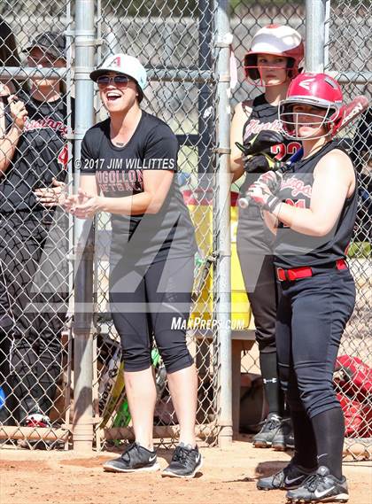 Thumbnail 3 in St. Johns vs Mogollon (Chandler Prep Softball Classic Silver Final)  photogallery.