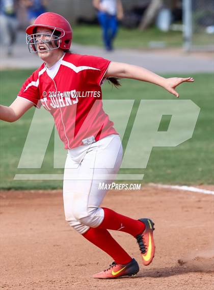 Thumbnail 3 in St. Johns vs Mogollon (Chandler Prep Softball Classic Silver Final)  photogallery.