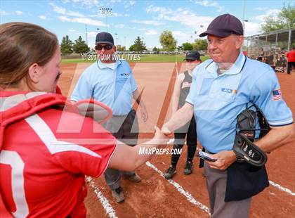 Thumbnail 3 in St. Johns vs Mogollon (Chandler Prep Softball Classic Silver Final)  photogallery.