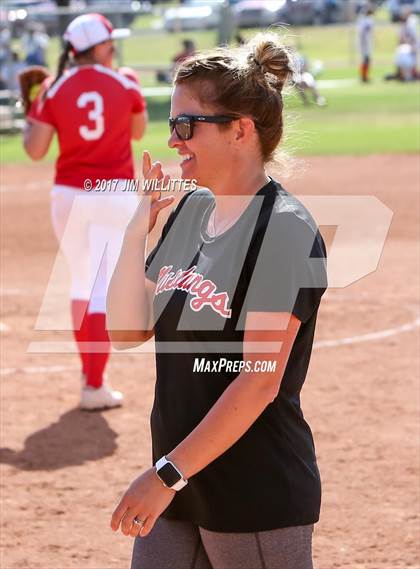 Thumbnail 2 in St. Johns vs Mogollon (Chandler Prep Softball Classic Silver Final)  photogallery.