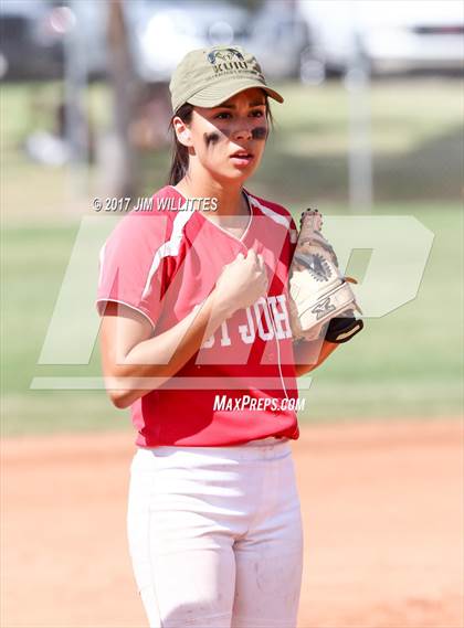 Thumbnail 1 in St. Johns vs Mogollon (Chandler Prep Softball Classic Silver Final)  photogallery.