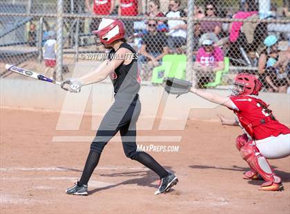Thumbnail 1 in St. Johns vs Mogollon (Chandler Prep Softball Classic Silver Final)  photogallery.