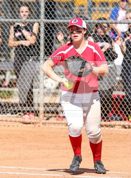 Thumbnail 3 in St. Johns vs Mogollon (Chandler Prep Softball Classic Silver Final)  photogallery.