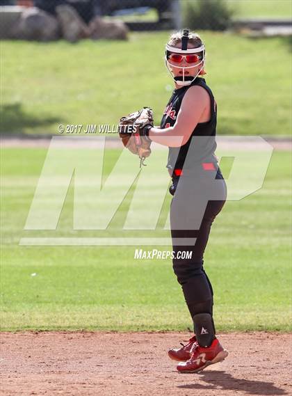 Thumbnail 3 in St. Johns vs Mogollon (Chandler Prep Softball Classic Silver Final)  photogallery.