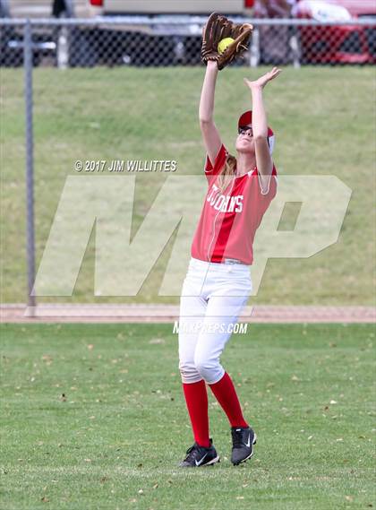 Thumbnail 2 in St. Johns vs Mogollon (Chandler Prep Softball Classic Silver Final)  photogallery.