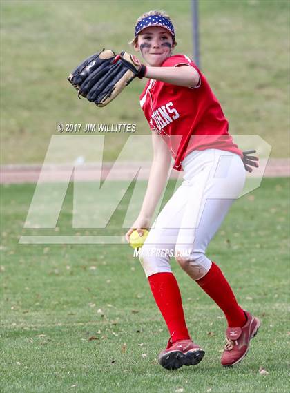 Thumbnail 2 in St. Johns vs Mogollon (Chandler Prep Softball Classic Silver Final)  photogallery.