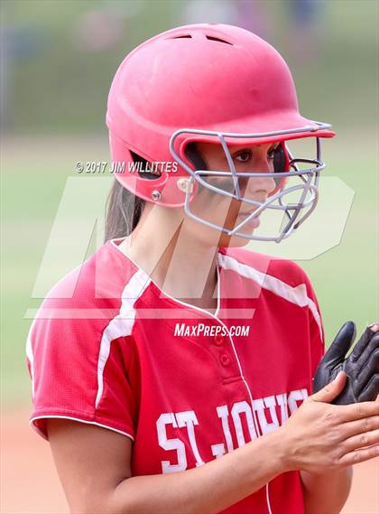 Thumbnail 3 in St. Johns vs Mogollon (Chandler Prep Softball Classic Silver Final)  photogallery.