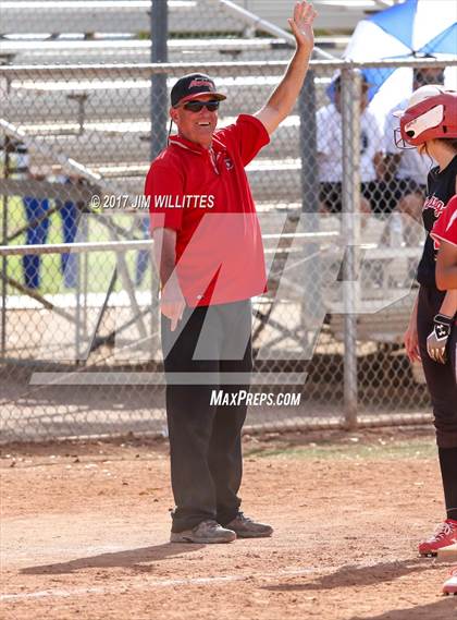 Thumbnail 3 in St. Johns vs Mogollon (Chandler Prep Softball Classic Silver Final)  photogallery.