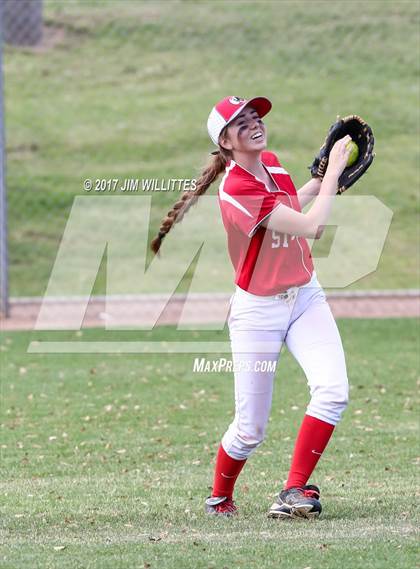 Thumbnail 3 in St. Johns vs Mogollon (Chandler Prep Softball Classic Silver Final)  photogallery.