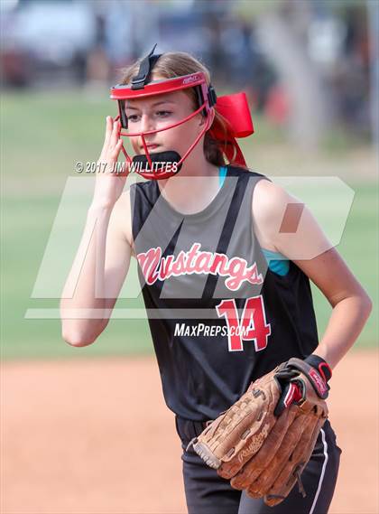 Thumbnail 2 in St. Johns vs Mogollon (Chandler Prep Softball Classic Silver Final)  photogallery.