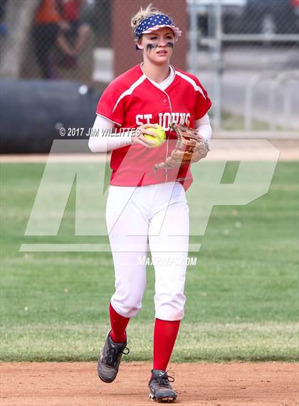 Thumbnail 1 in St. Johns vs Mogollon (Chandler Prep Softball Classic Silver Final)  photogallery.