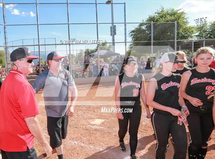 Thumbnail 3 in St. Johns vs Mogollon (Chandler Prep Softball Classic Silver Final)  photogallery.