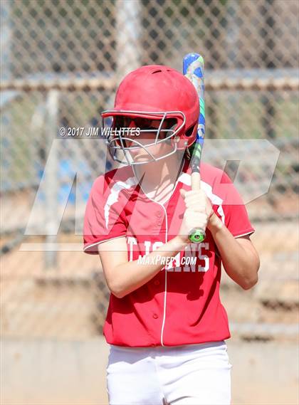 Thumbnail 1 in St. Johns vs Mogollon (Chandler Prep Softball Classic Silver Final)  photogallery.
