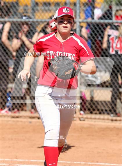 Thumbnail 1 in St. Johns vs Mogollon (Chandler Prep Softball Classic Silver Final)  photogallery.