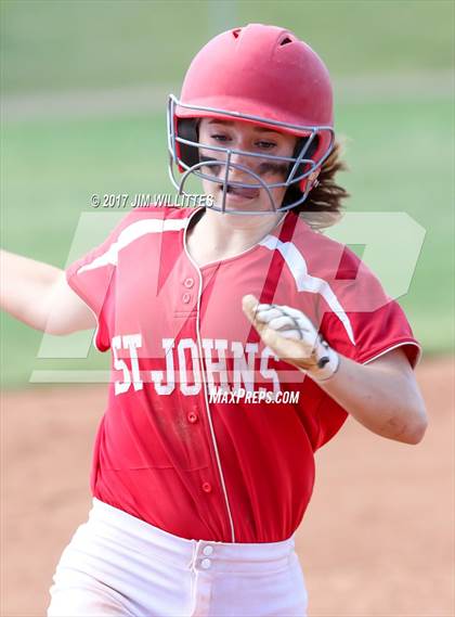 Thumbnail 3 in St. Johns vs Mogollon (Chandler Prep Softball Classic Silver Final)  photogallery.