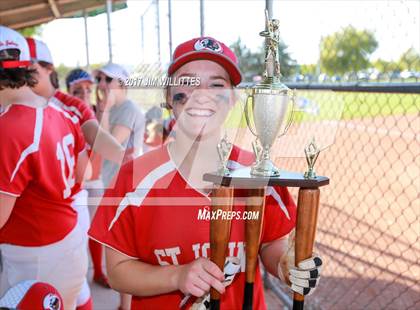 Thumbnail 1 in St. Johns vs Mogollon (Chandler Prep Softball Classic Silver Final)  photogallery.