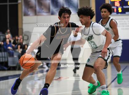 Thumbnail 1 in Bishop Alemany vs Providence (Crown City Round Ball Classic) photogallery.