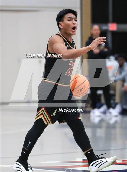 Thumbnail 1 in Bishop Alemany vs Providence (Crown City Round Ball Classic) photogallery.