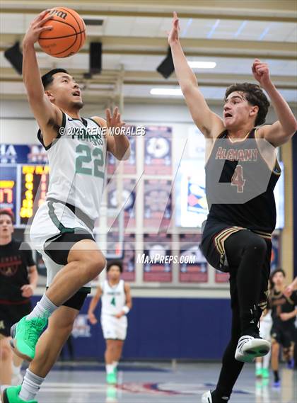 Thumbnail 3 in Bishop Alemany vs Providence (Crown City Round Ball Classic) photogallery.