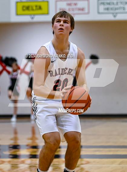 Thumbnail 3 in Wapahani vs Cowan (Delaware County Tournament)  photogallery.