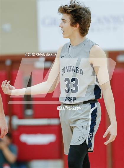 Thumbnail 1 in Gonzaga Prep vs Modesto Christian (Hoophall West) photogallery.