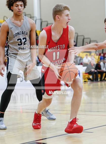 Thumbnail 1 in Gonzaga Prep vs Modesto Christian (Hoophall West) photogallery.