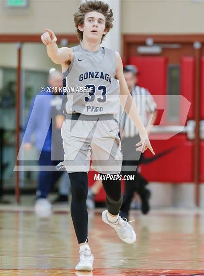 Thumbnail 2 in Gonzaga Prep vs Modesto Christian (Hoophall West) photogallery.