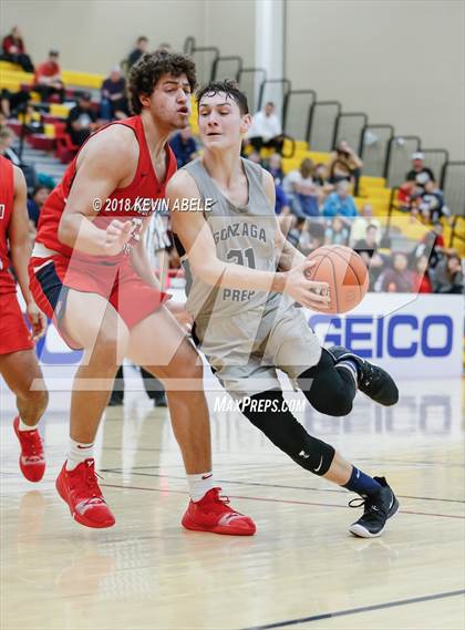 Thumbnail 3 in Gonzaga Prep vs Modesto Christian (Hoophall West) photogallery.