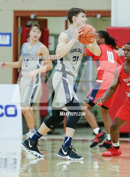 Thumbnail 2 in Gonzaga Prep vs Modesto Christian (Hoophall West) photogallery.