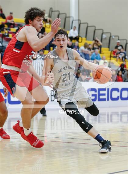 Thumbnail 2 in Gonzaga Prep vs Modesto Christian (Hoophall West) photogallery.