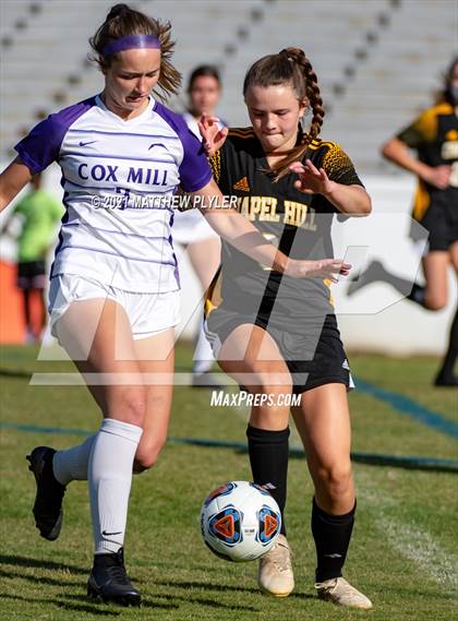 Thumbnail 1 in Chapel Hill vs. Cox Mill (1 of 2 - NCHSAA 3A Final - the game) photogallery.