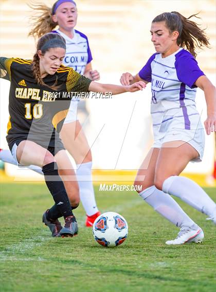 Thumbnail 2 in Chapel Hill vs. Cox Mill (1 of 2 - NCHSAA 3A Final - the game) photogallery.